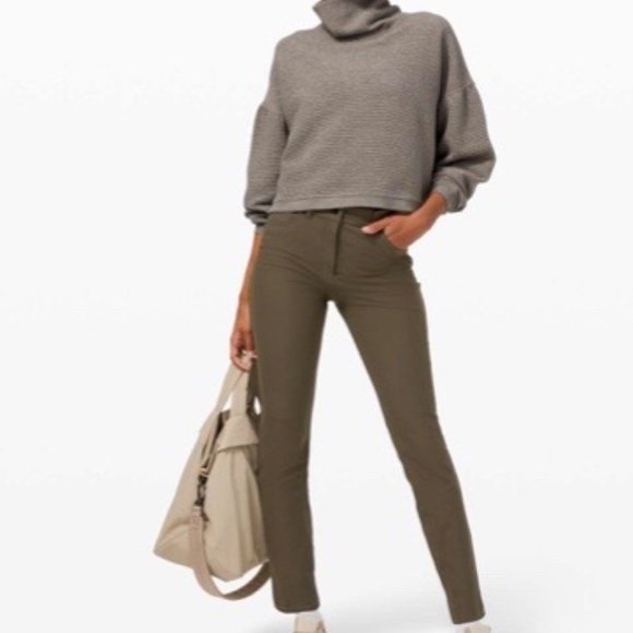 Lululemon City Sleek Grey Straight Leg Pants - Picture 1 of 8